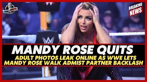 leaked mandy rose|WWE star Mandy Rose turfed after raunchy photos surface